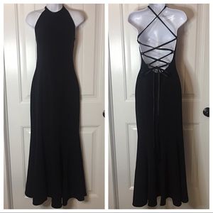 Elegant Lace Up Gown